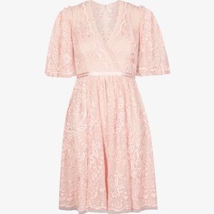 New authentic needle and thread pink lace dress
